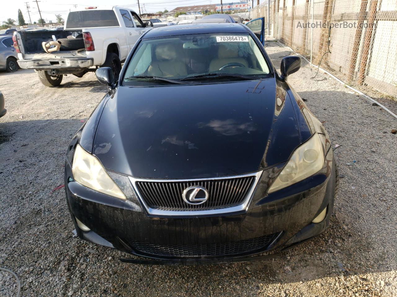 2007 Lexus Is 250 Black vin: JTHBK262072035738