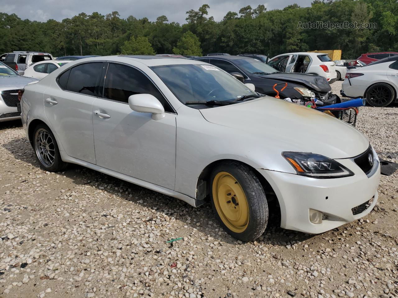 2007 Lexus Is 250 White vin: JTHBK262072039451