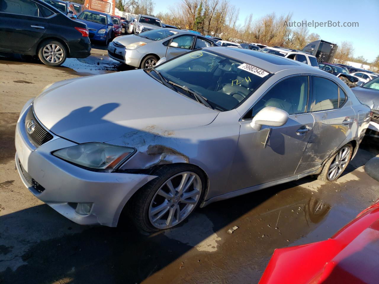 2007 Lexus Is 250 Silver vin: JTHBK262075026617