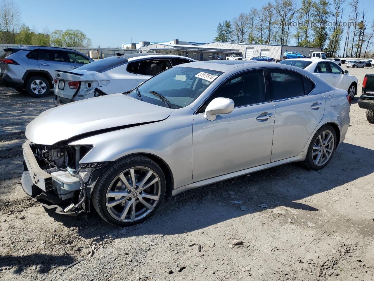 2007 Lexus Is 250 Silver vin: JTHBK262075030862