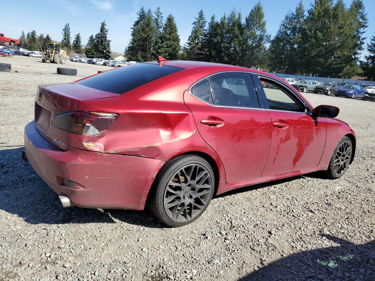 2007 Lexus Is 250 Red vin: JTHBK262172028507