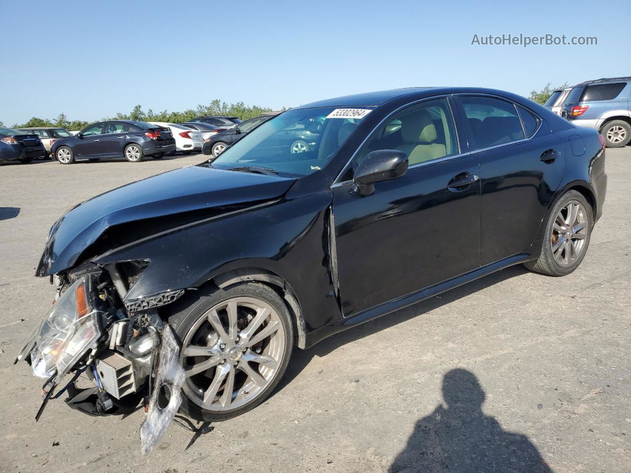 2007 Lexus Is 250 Black vin: JTHBK262175034256