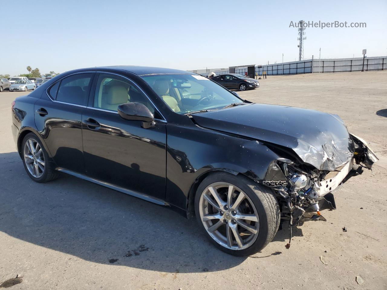 2007 Lexus Is 250 Black vin: JTHBK262175034256