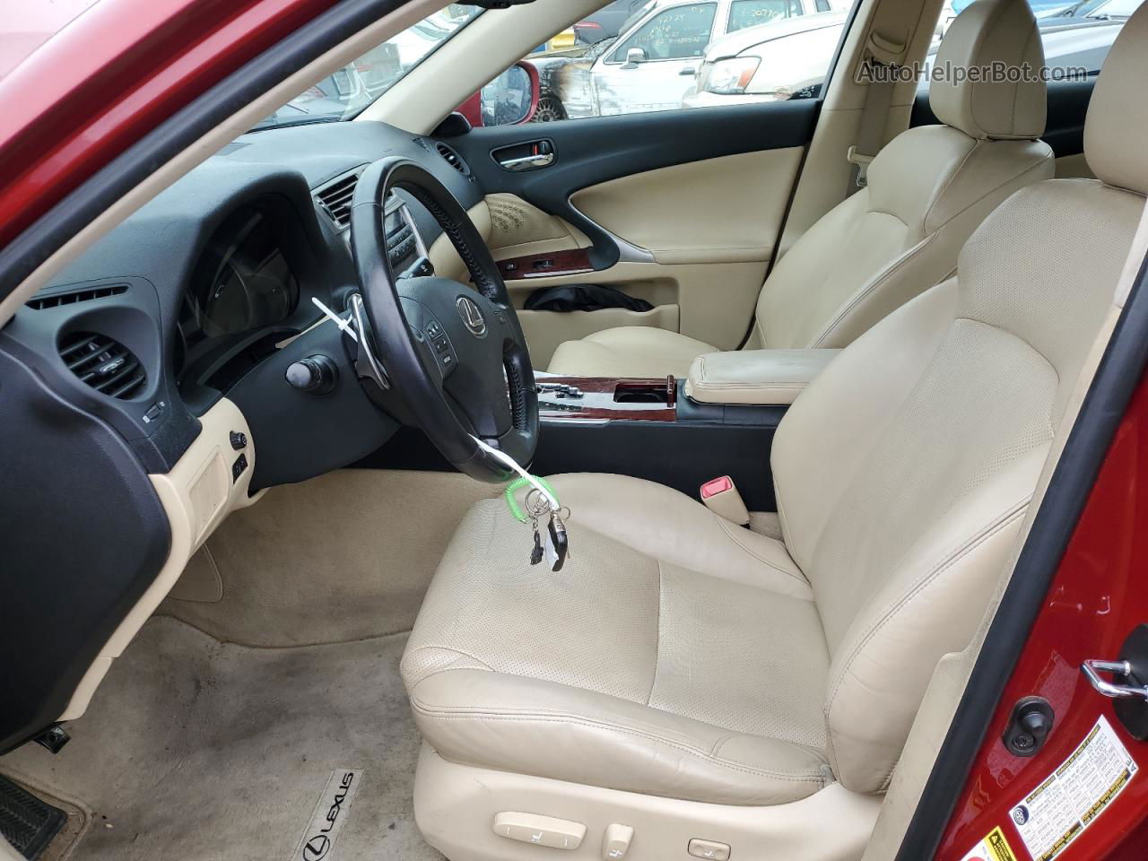 2007 Lexus Is 250 Burgundy vin: JTHBK262175044589