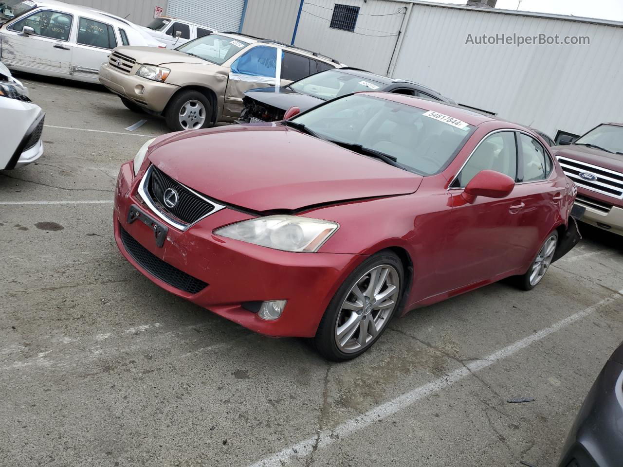 2007 Lexus Is 250 Burgundy vin: JTHBK262175044589