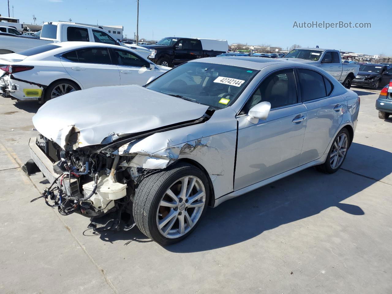 2007 Lexus Is 250 Silver vin: JTHBK262272028919