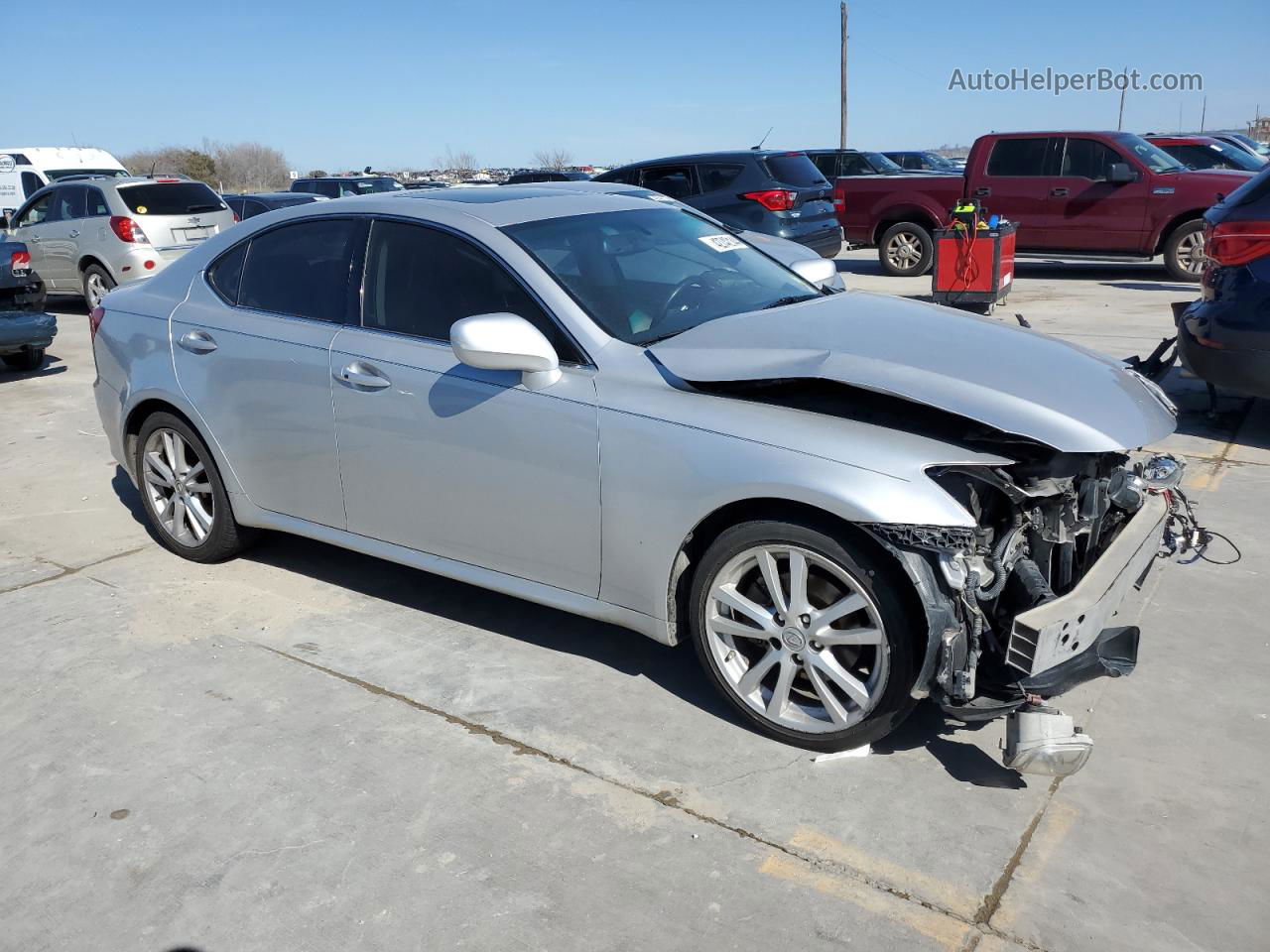 2007 Lexus Is 250 Silver vin: JTHBK262272028919