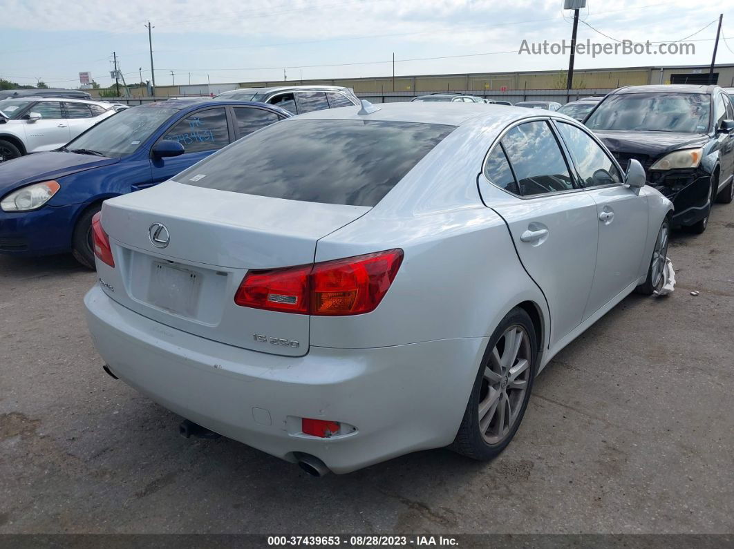 2007 Lexus Is 250   White vin: JTHBK262272055022