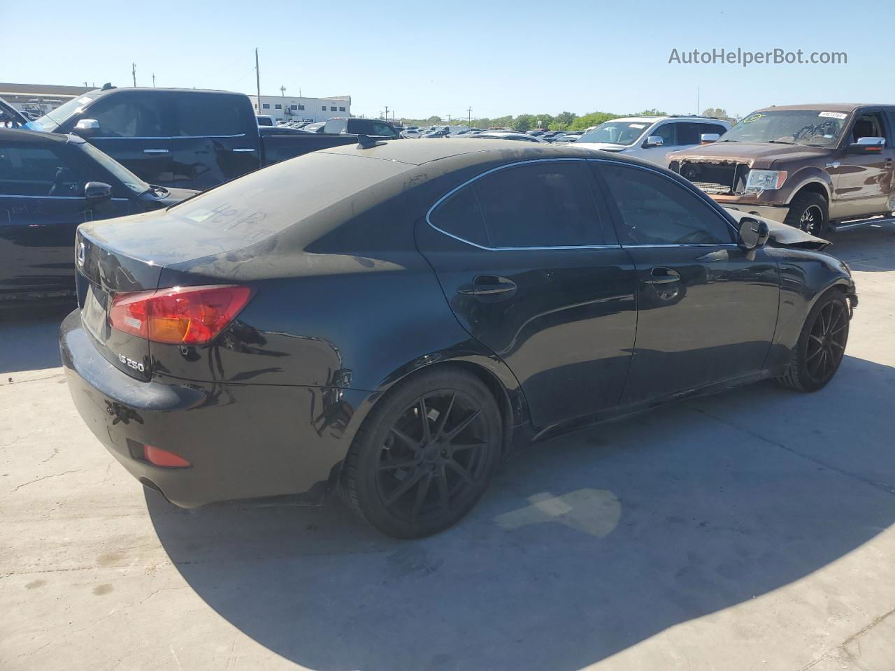 2007 Lexus Is 250 Black vin: JTHBK262275028286