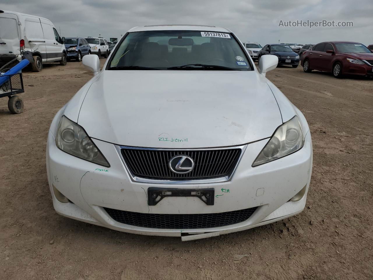 2007 Lexus Is 250 Белый vin: JTHBK262275028305