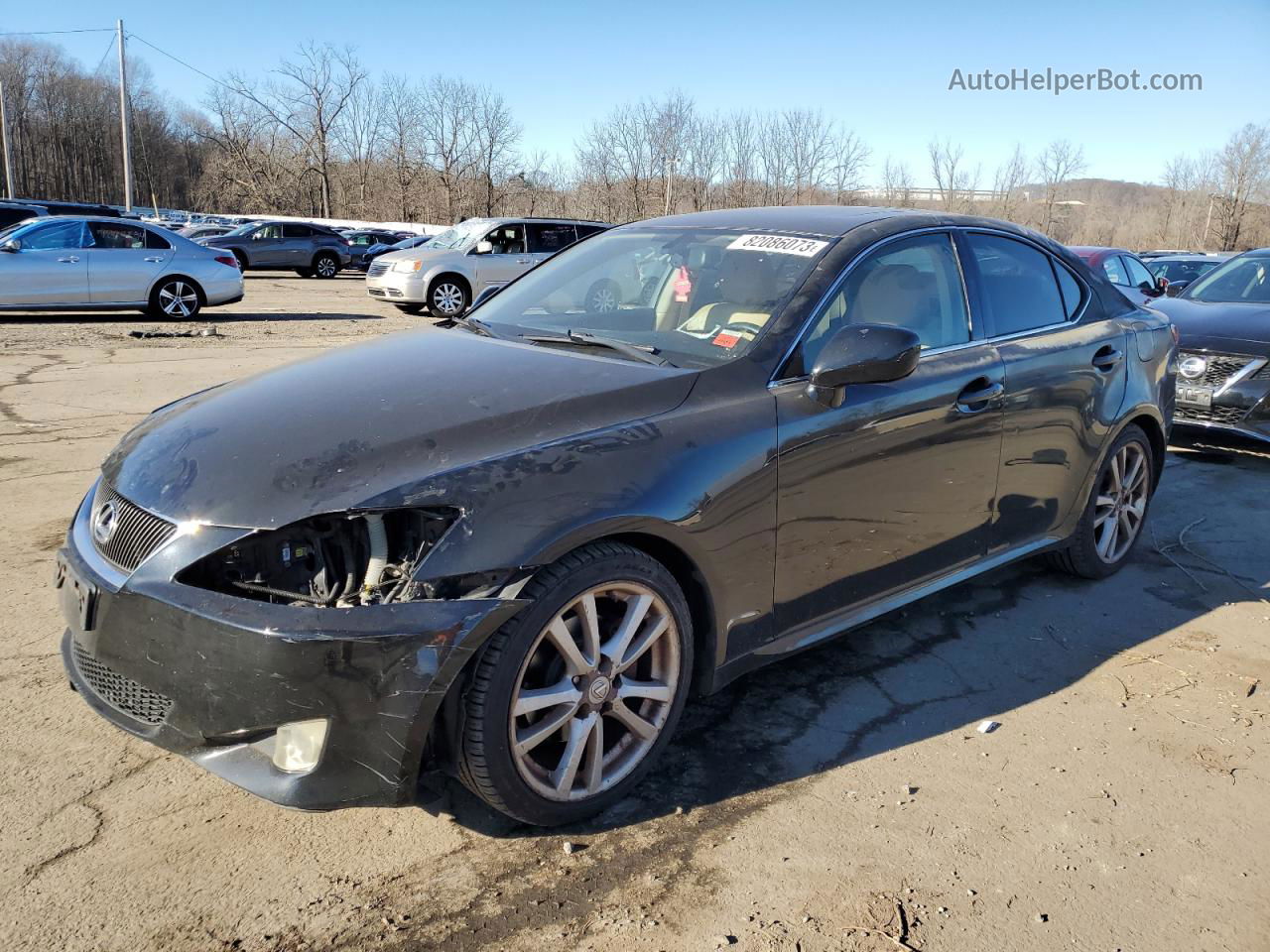 2007 Lexus Is 250 Black vin: JTHBK262275040700