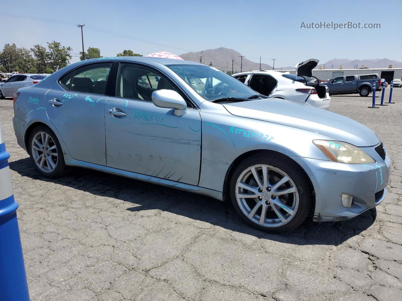 2007 Lexus Is 250 Синий vin: JTHBK262275044620