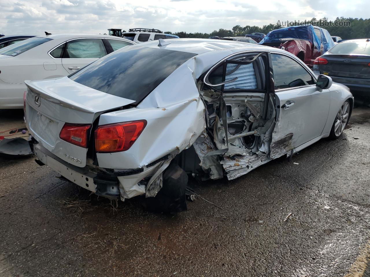 2007 Lexus Is 250 White vin: JTHBK262372043378