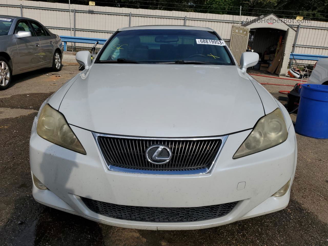 2007 Lexus Is 250 White vin: JTHBK262372043378