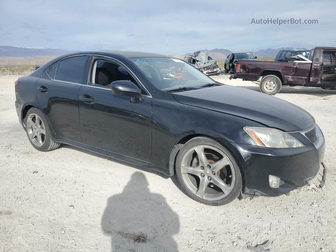 2007 Lexus Is 250 Black vin: JTHBK262372057331