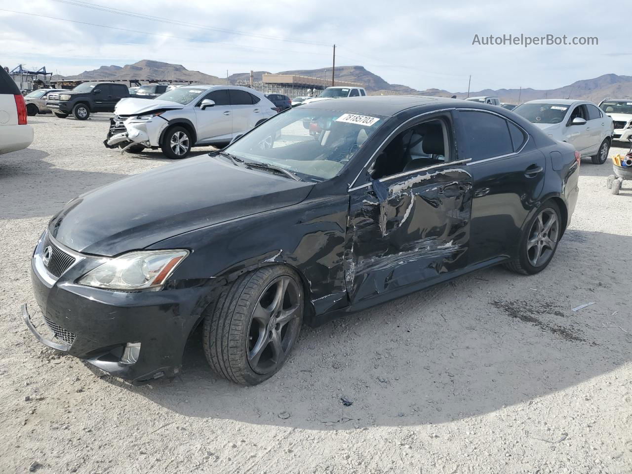 2007 Lexus Is 250 Black vin: JTHBK262372057331