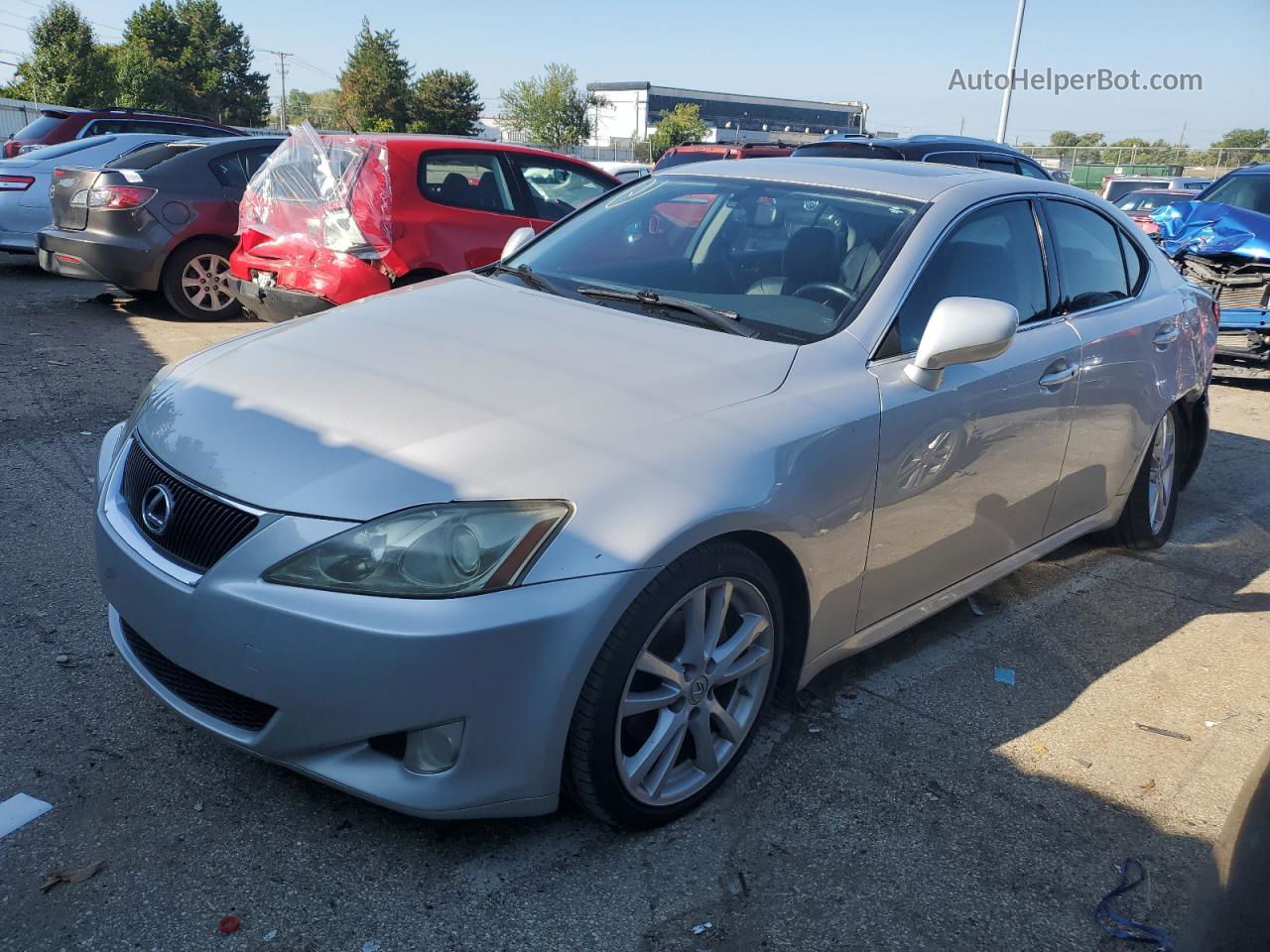 2007 Lexus Is 250 Silver vin: JTHBK262375029124