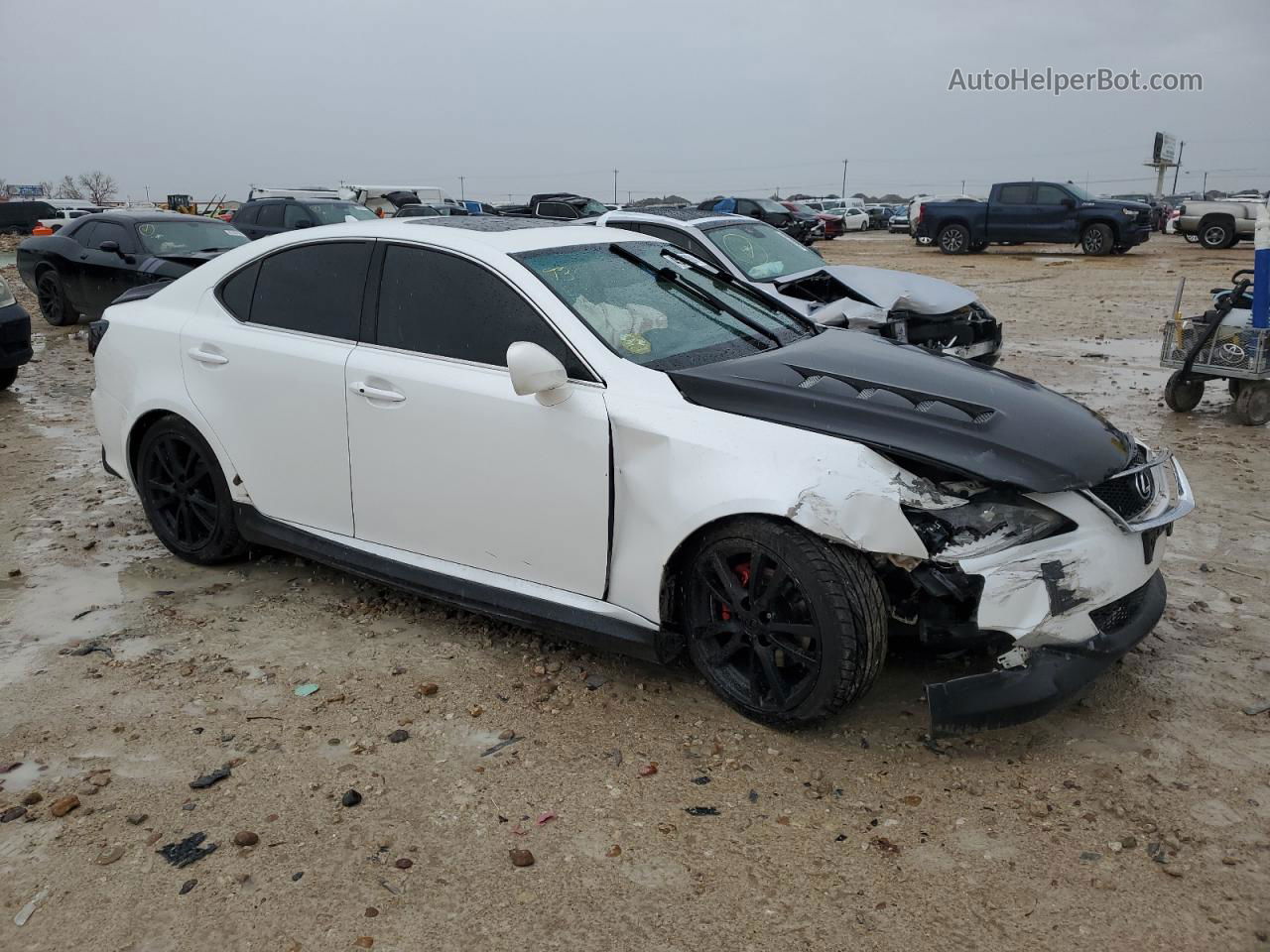 2007 Lexus Is 250 White vin: JTHBK262375046568