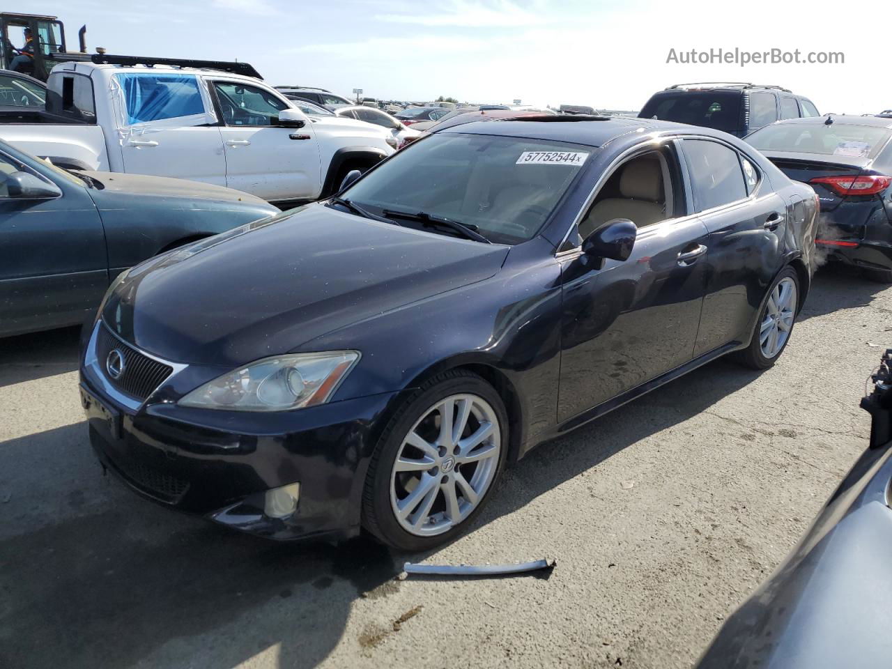 2007 Lexus Is 250 Black vin: JTHBK262472040568