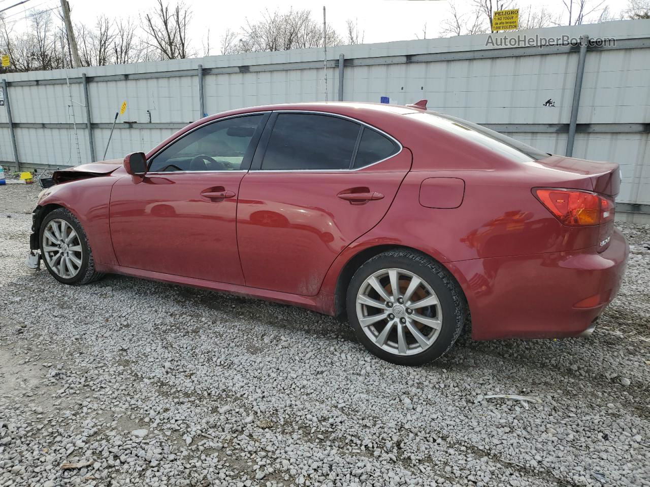 2007 Lexus Is 250 Red vin: JTHBK262472055006