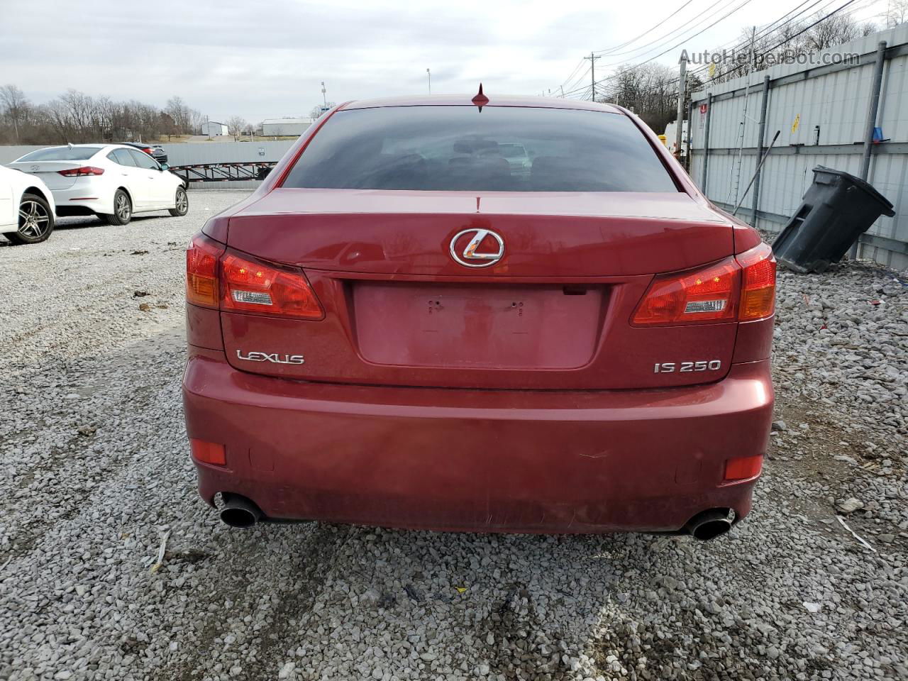 2007 Lexus Is 250 Red vin: JTHBK262472055006