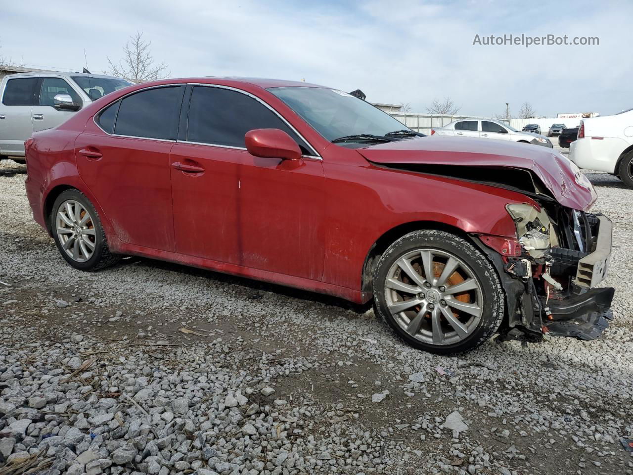 2007 Lexus Is 250 Red vin: JTHBK262472055006