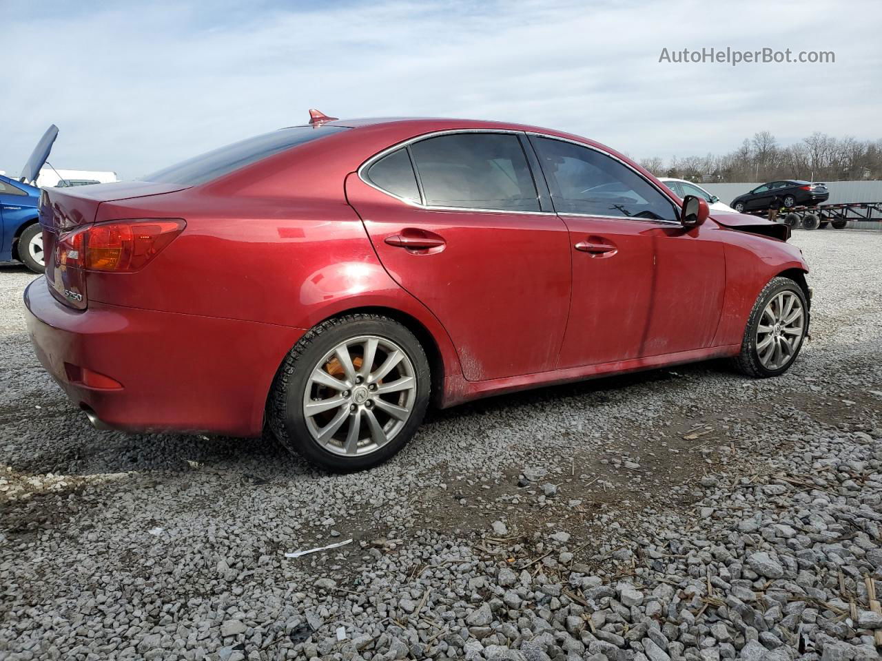 2007 Lexus Is 250 Red vin: JTHBK262472055006