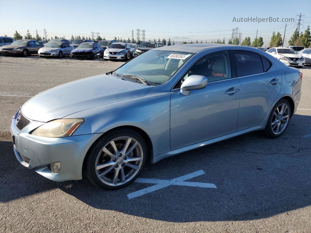 2007 Lexus Is 250 Blue vin: JTHBK262475030539