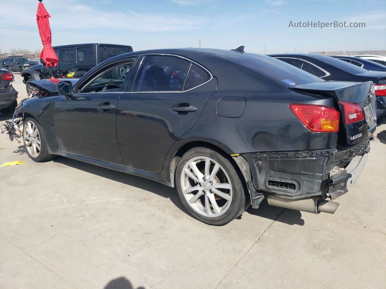 2007 Lexus Is 250 Black vin: JTHBK262475030587