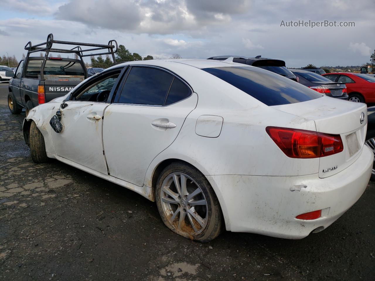 2007 Lexus Is 250 White vin: JTHBK262475044649