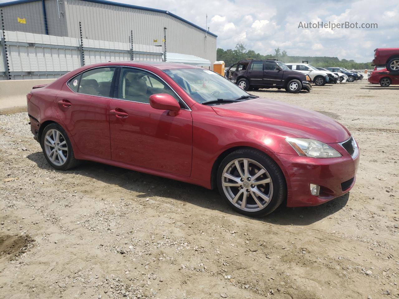 2007 Lexus Is 250 Burgundy vin: JTHBK262475046255