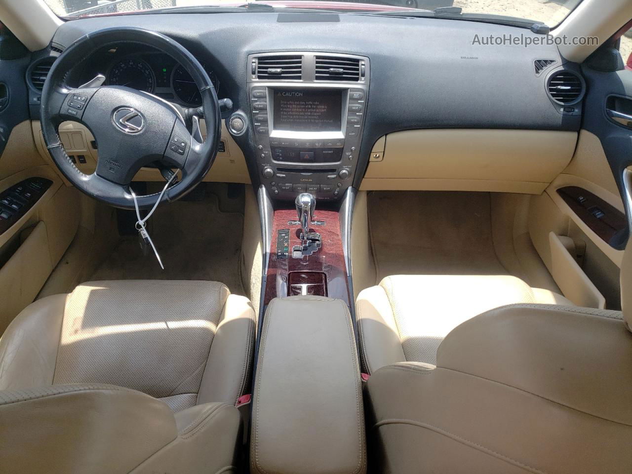 2007 Lexus Is 250 Burgundy vin: JTHBK262475046255