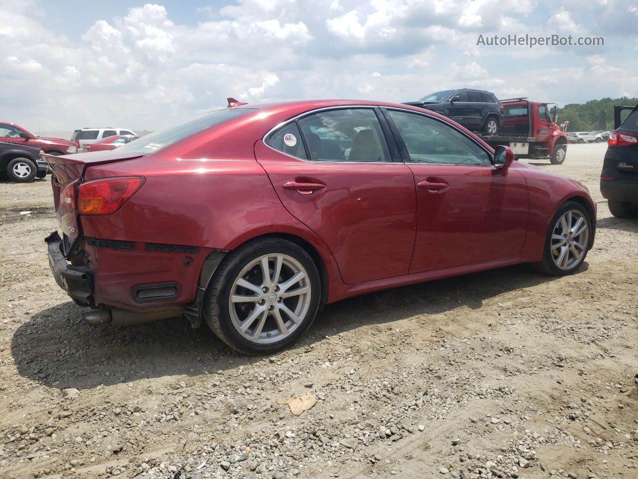 2007 Lexus Is 250 Burgundy vin: JTHBK262475046255