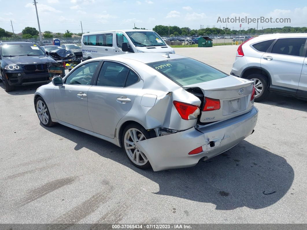 2007 Lexus Is 250   Silver vin: JTHBK262572037789