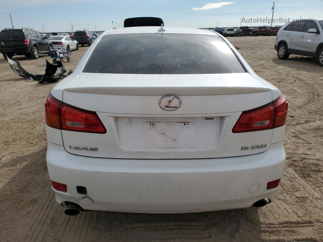 2007 Lexus Is 250 White vin: JTHBK262572041874