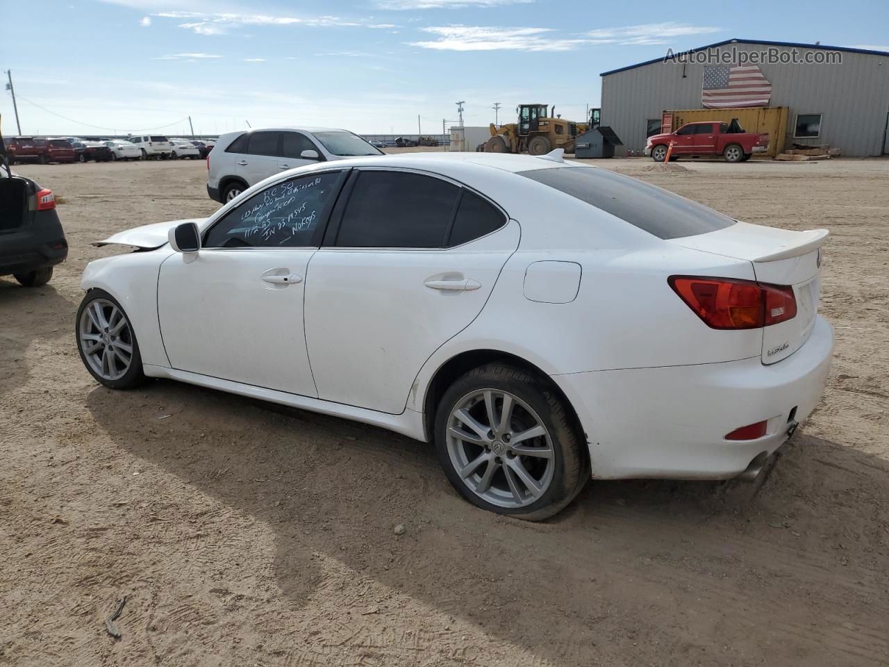 2007 Lexus Is 250 White vin: JTHBK262572041874