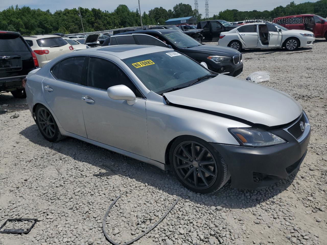 2007 Lexus Is 250 Silver vin: JTHBK262575040156