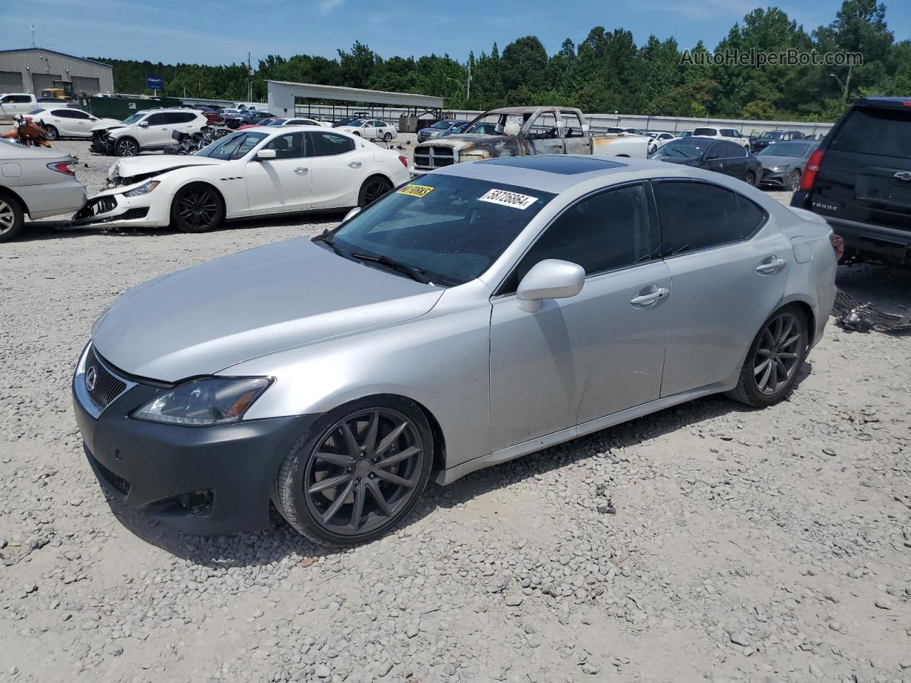 2007 Lexus Is 250 Silver vin: JTHBK262575040156