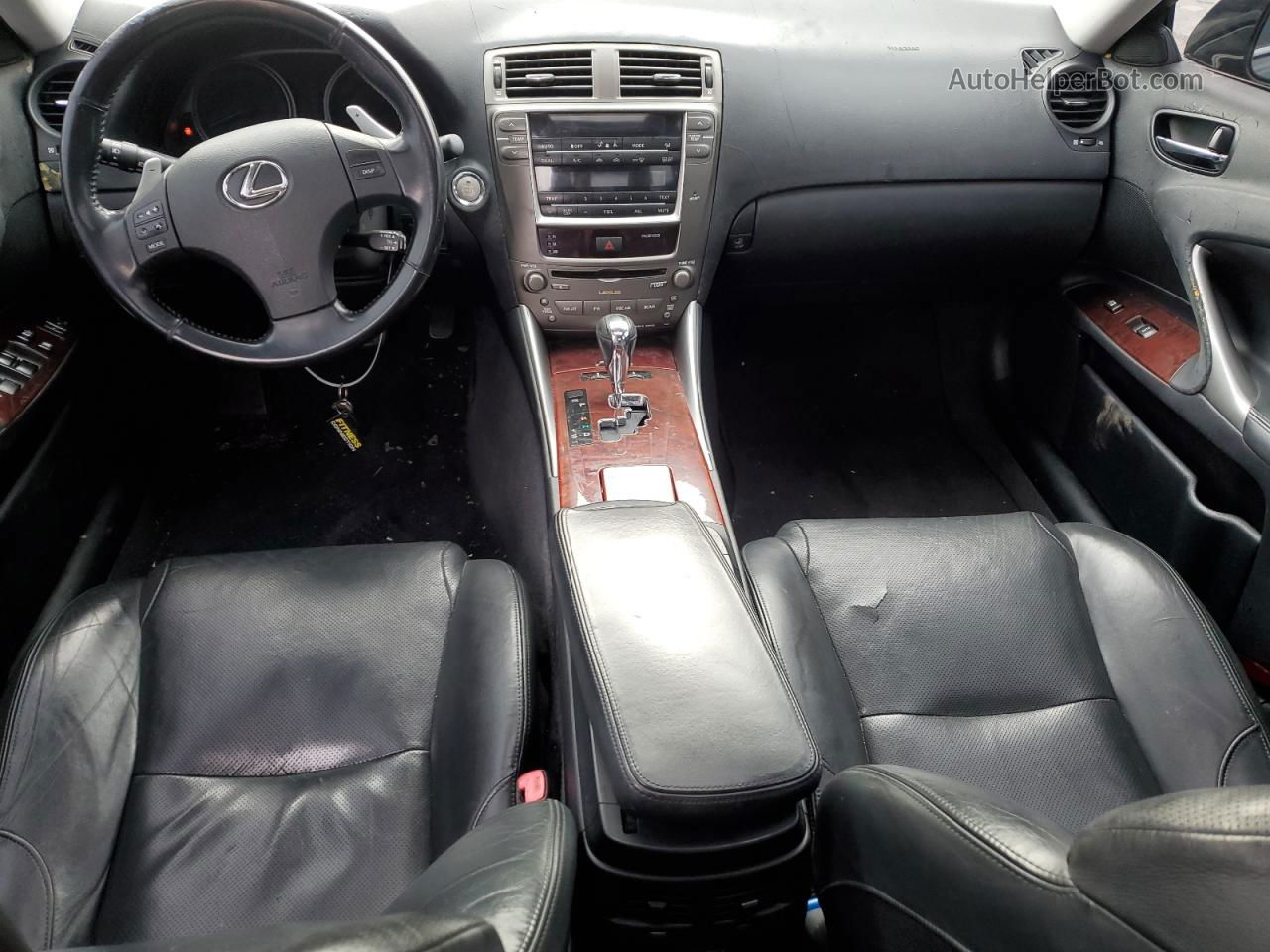 2007 Lexus Is 250 Black vin: JTHBK262575045826