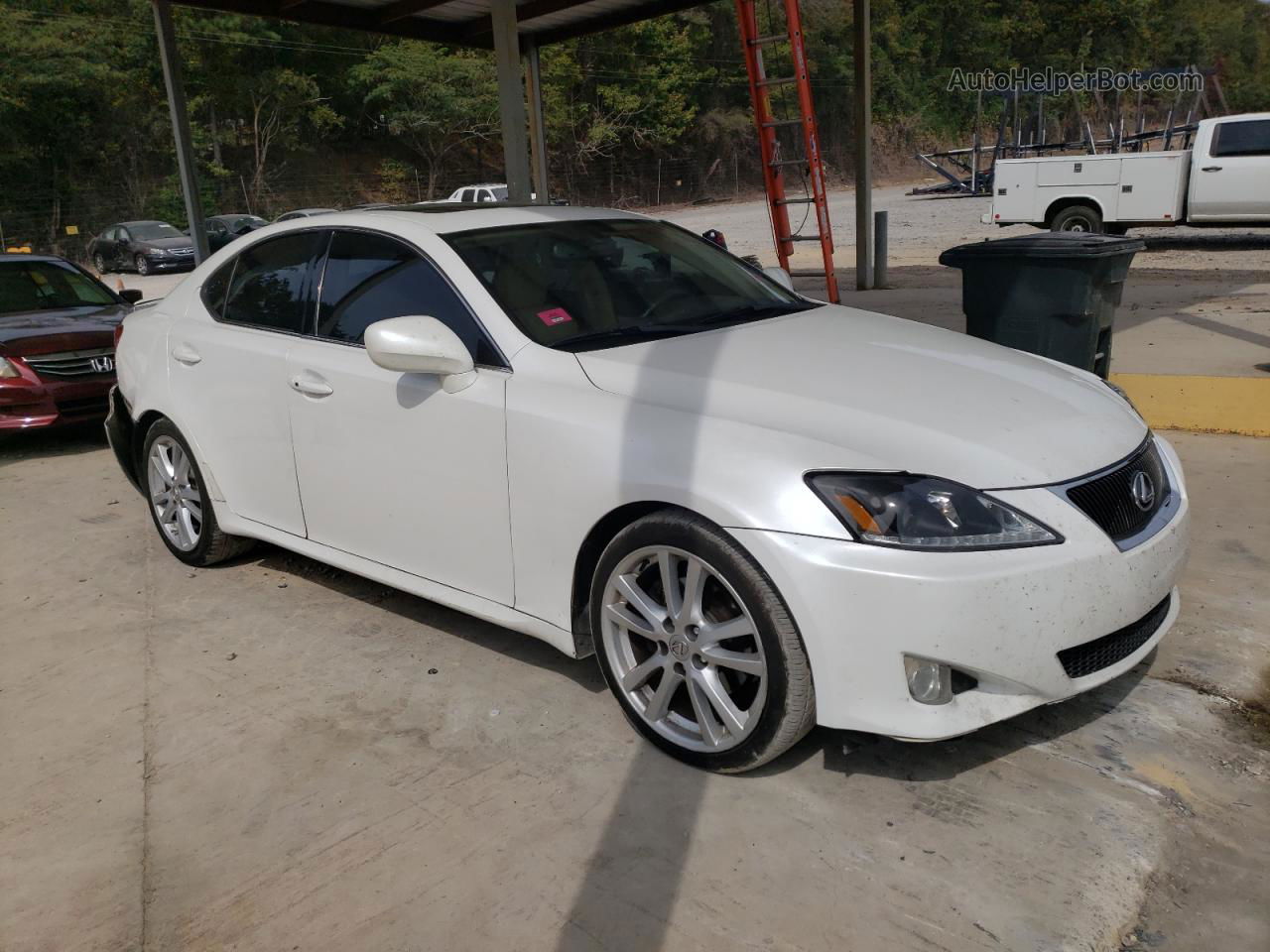 2007 Lexus Is 250 White vin: JTHBK262575050234