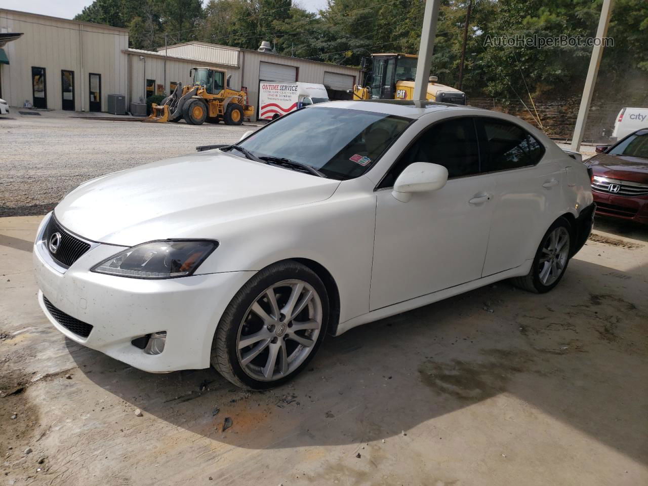 2007 Lexus Is 250 White vin: JTHBK262575050234