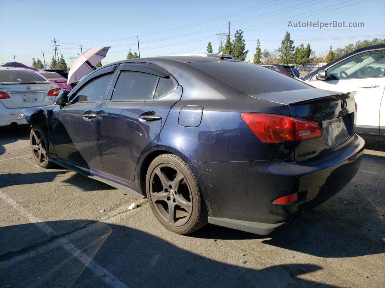 2007 Lexus Is 250 Blue vin: JTHBK262672027238