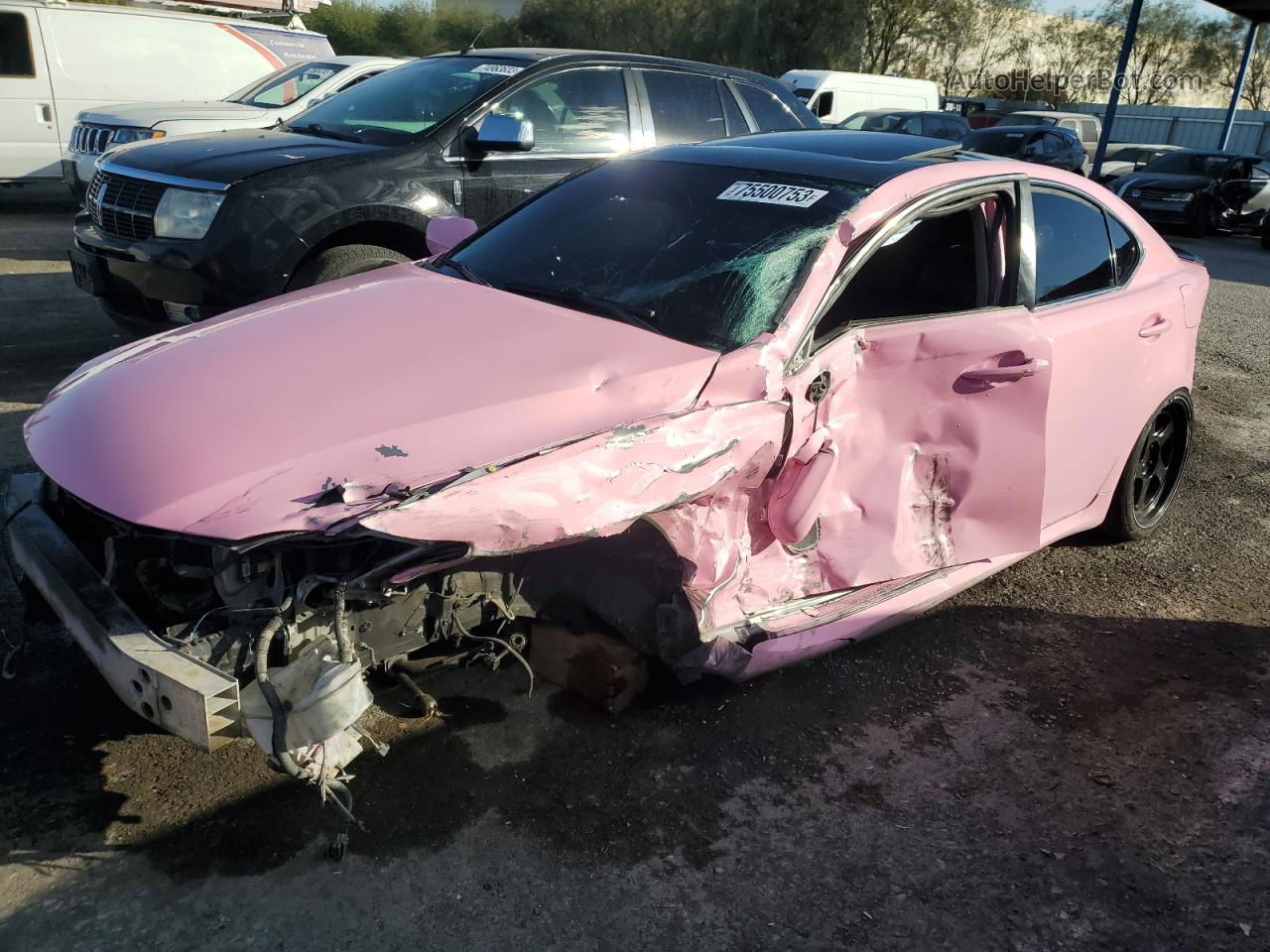 2007 Lexus Is 250 Pink vin: JTHBK262672030821