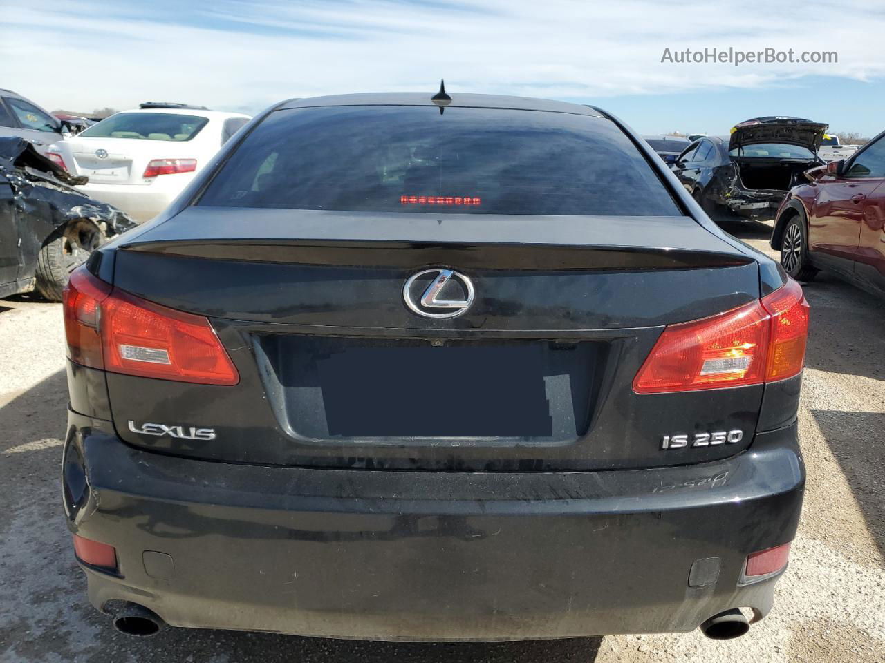 2007 Lexus Is 250 Black vin: JTHBK262672045089