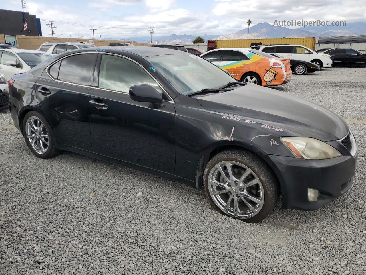 2007 Lexus Is 250 Black vin: JTHBK262675047567