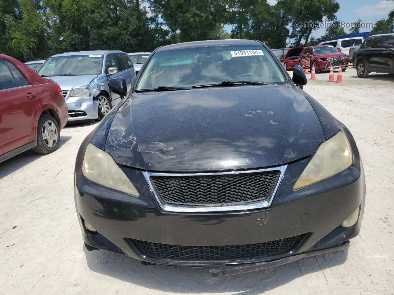 2007 Lexus Is 250 Black vin: JTHBK262772033212