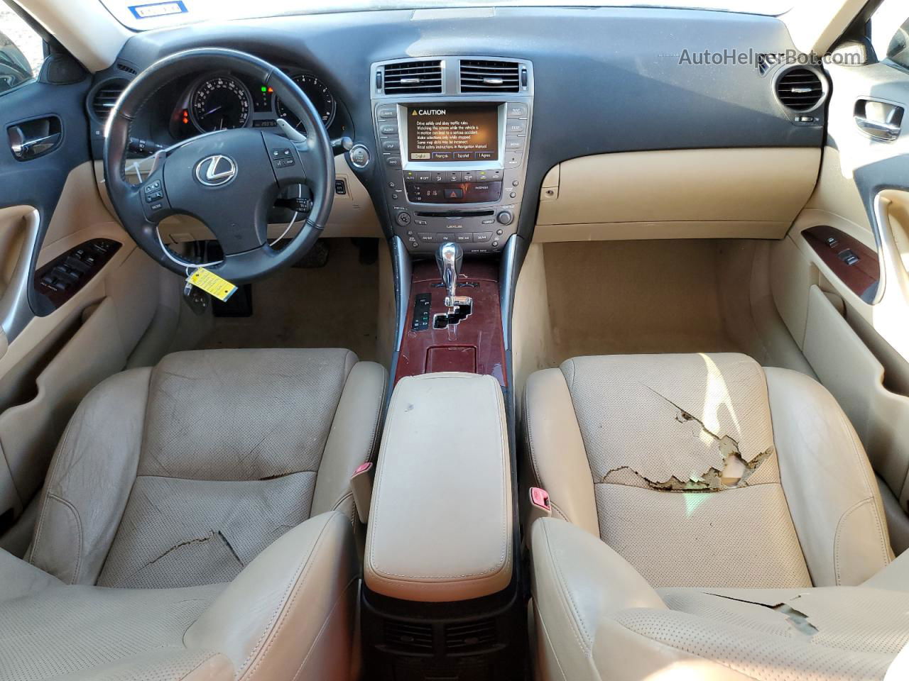 2007 Lexus Is 250 Черный vin: JTHBK262772037826