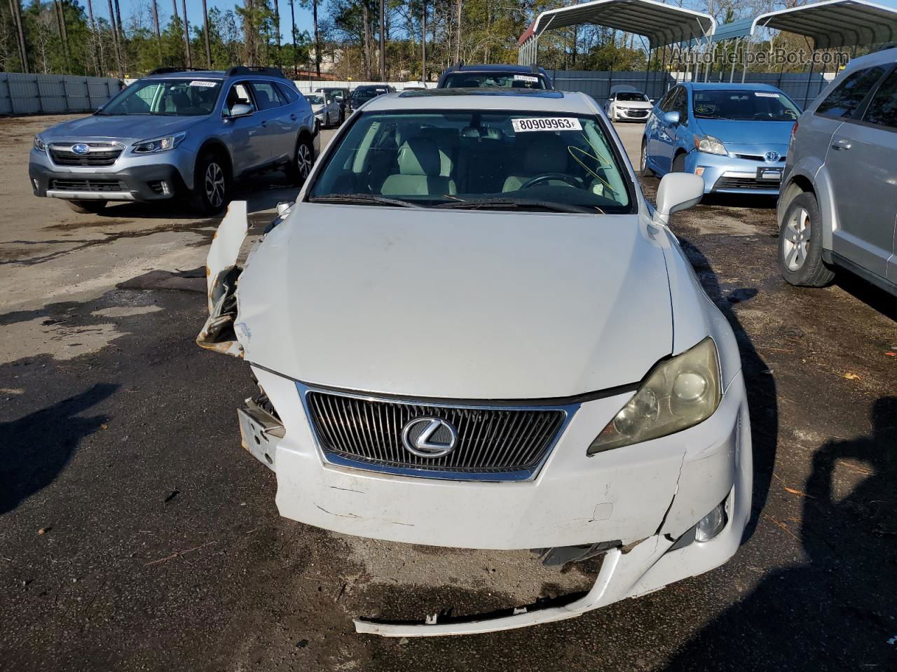 2007 Lexus Is 250 Silver vin: JTHBK262775029448