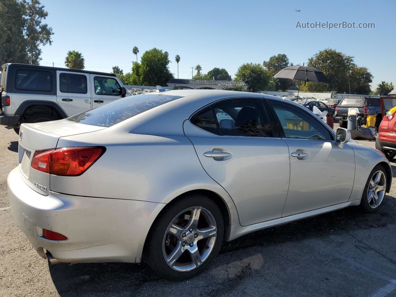 2007 Lexus Is 250 Silver vin: JTHBK262872052996