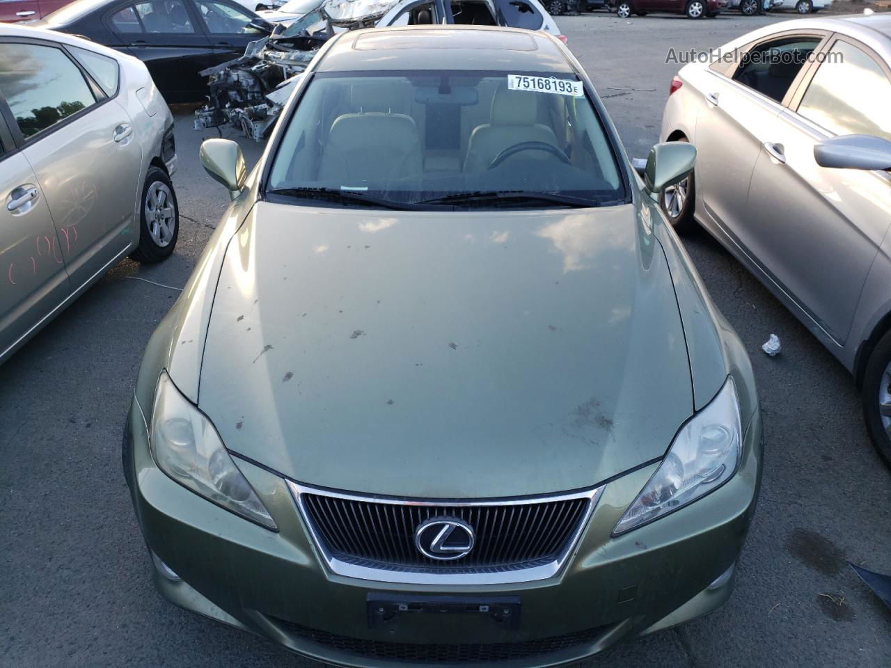 2007 Lexus Is 250 Green vin: JTHBK262875030172